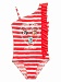 Купальник для девочек (GSC4270) Pelican - цвет Красный