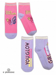 Носки для девочек (GEG3268(2)) Pelican - цвет Лаванда/розовый(20/37)